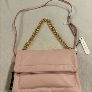 NWT Marc Jacobs Pink “Peach whip” Leather Shoulder Crossbody Bag